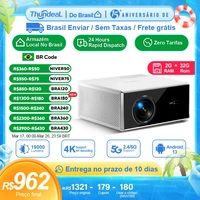 [Enviado do Brasil] Projetor TDA7W Wi-Fi 1920x1080p, com Android e Espelhamento de Tela, roda 4k, 19000 Lumens