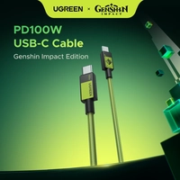 【 App】 Cabo USB-C 100W 1 metro PD Genshin Impact Carregamento UGREEN