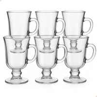 Jogo 6 Canecas de Vidro para Café