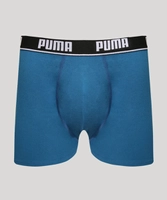 Cueca Masculina Boxer com Elástico Estampado Puma Azul