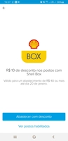 [Usuários Selecionados] R$10 OFF em Abastecimentos acima de R$40 na ShellBox via Mercado Pago