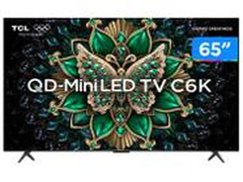 Smart TV  65" TCL 4K UHD MiniLED 565C6K 120Hz Google TV AiPQ Google Assistente 4 HDMI 2 USB
