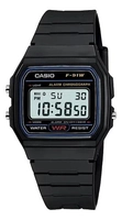 Relógio Casio F91W-1 Preto com Pulseira de Borracha