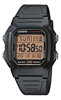 Relógio Casio Collection W800HG 9AVDF Preto - Mostrador dourado