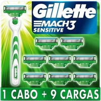 [SELECIONADOS][REC] Aparelho Mach3 Sensitive com 9 lâminas + CABO