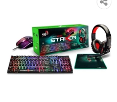 Combo Gamer 4 em 1 ELG Striker - Preto