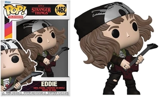 Funko Pop! Stranger Things #1462 Eddie com Guitarra - Boneco Colecionável