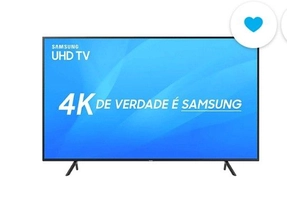 [AME] Smart TV LED 55" Samsung Ultra HD 4k 55NU7100 com Conversor Digital 3 HDMI 2 USB Wi-Fi  | R$2599