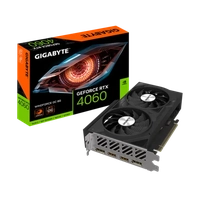 Placa de Vídeo Gigabyte NVIDIA GeForce RTX 4060 WINDFORCE OC, 8GB, GDDR6, DLSS, Ray Tracing, GV-N4060WF2OC-8GD