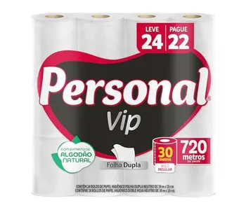 [REC Min. 2 un] Papel Higiênico Folha Dupla Branco 24un