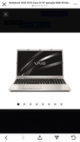 VAIO FE15 Core™ i5 10ª Geração Windows 10 Home SSD - Prata | R$4068