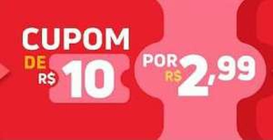 [Clube iFood - Selecionados] 3 Cupons de R$10 por R$2,99