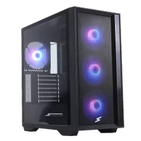 Gabinete Gamer SuperFrame Hawk, RGB, Mid Tower, Vidro Temperado, ATX, Black, Sem Fonte, Com 3 Fans