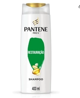 [REC] Pantene - Shampoo Restauração, Reparação de Danos a Cada Uso, com Óleo de Argan, Tratamento Capilar, 400 ml
