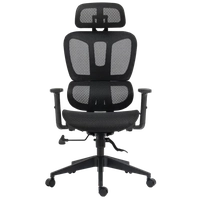 Cadeira de Escritório Dr. Office Business, Preta 