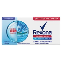 [+Por- R$8,99] Rexona Sabonete em Barra Limpeza Profunda 84 G, 6 Barras