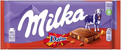 [R$12 +POR-] Chocolate Milka Ao Leite Daim 100G