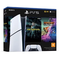  Console PS5 Slim 1TB Digital Edition + 2 Jogos - Branco 