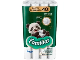 [Levando 3, cada R$35] Papel Higiênico Folha Dupla Bracell Familiar 40 Rolos 30m