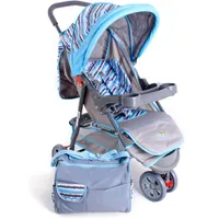 Carrinho De Bebê Junne Ondas Pink Até 15Kg Baby Style - R$255