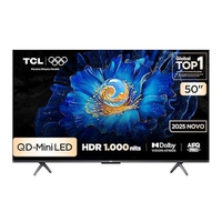 Smart TV 50 TCL 4K Ultra QLED MINI LED 2025, Google TV, Dolby Vision + Atmos, IMAX ENHANCED, DTS Virtual:x, Design sem bordas