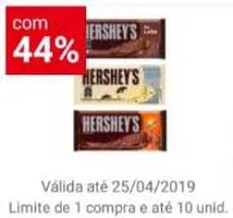 [App Americanas - Loja Física]  Hershey's 20g - R$0,99