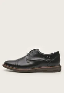 Sapato de Couro Democrata Liso Preto