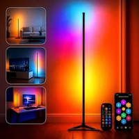 Luminaria De Chao Rgb Led Moderno 1,40 Cm Tamanho Ajustável