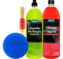 Silicone e Limpador Automotivo 1,5L Cada