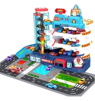 Mega City Garagem com Pista e Carrinhos Infantil