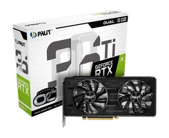 Placa de Vídeo Palit GeForce RTX 3060 Ti Dual OC LHR 8GB GDDR6 