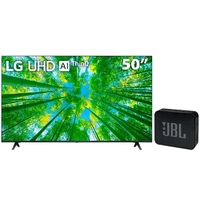 Smart TV 50 LG 4K UHD 50UQ8050 + Caixa de Som Portátil JBL Go Essential