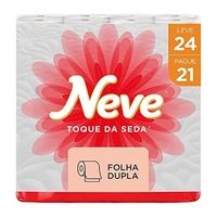 [Rec] Papel Higiênico Neve Toque de Seda 30m 24 unidades.