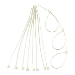 [2kits | +POR- | R$ 1,33/cada] Abraçadeira Nylon 2.5x100mm Branca 100un Eda