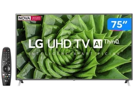 Smart TV 4K LED IPS 75” LG 75UN8000PSB Wi-Fi | R$5489