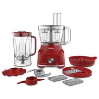 Multiprocessador de Alimentos Philco 9 em 1 PMP1600V com 1400W – Vermelho | R$ 304