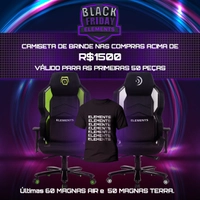 Cadeiras Gamers Elements +Brinde