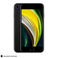 iPhone SE Preto, com Tela de 4,7", 4G, 128 GB e Câmera de 12 MP R$3316