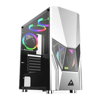 Gabinete Gamer Montech FIGHTER 500, Mid Tower, White, ATX, 4 Fans, Vidro Temperado