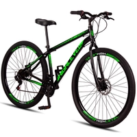 Bicicleta Aro 29 Aço Carbono Highlevel Freios A Disco 21 Velocidades