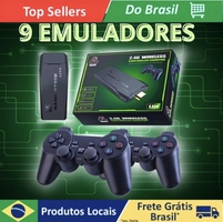 [R$44 APP/ moedas] Game Stick 4k 9 Emuladores 20.000 Jogos