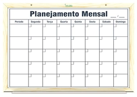 Quadro Branco de Planejamento, Souza & Cia, 6332, Branco