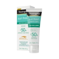 Neutrogena Sun Fresh Protetor Solar Facial Para Pele Oleosa Derm Care Sem Cor FPS 70, 40g