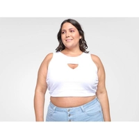 Top Vista Ousado Ribana Amarração Plus size