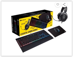 [Reembalado] Headset HS50 + Teclado K55 RGB + Mouse Harpoon RGB Pro + Mousepad MM100 - CH-9226315-BR | R$ 490
