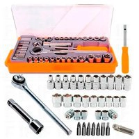 Jogo Soquete Com Catraca Reversível Chave 40 Peças Sparta