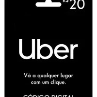 Gift Card Uber Presente Cartão R$ 20 Reais Digital