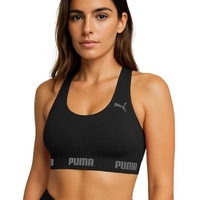 Puma Top Nadador Sem Bojo Sem Costura Feminino, Cores, Tam. P, M, G e GG