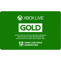 Xbox Live Gold 12 meses (GIFTCARD) R$ 90