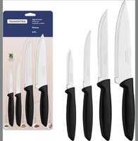 Tramontina JOGO FACAS INOX 4PC PLENUS PRE, Preto
